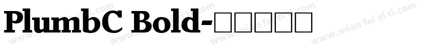 PlumbC Bold字体转换